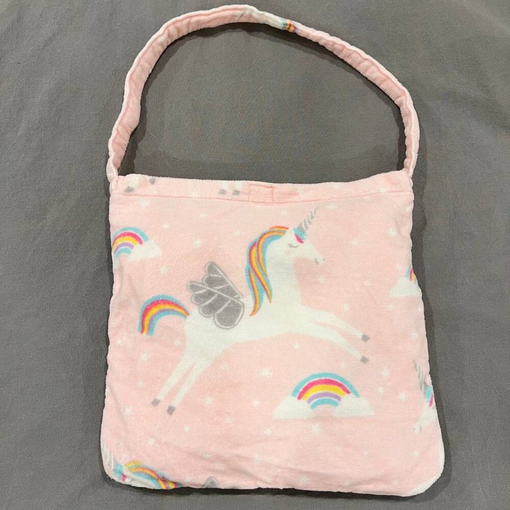 C&C California kids beach tote bag with towel inside (Cotton)🦄💗